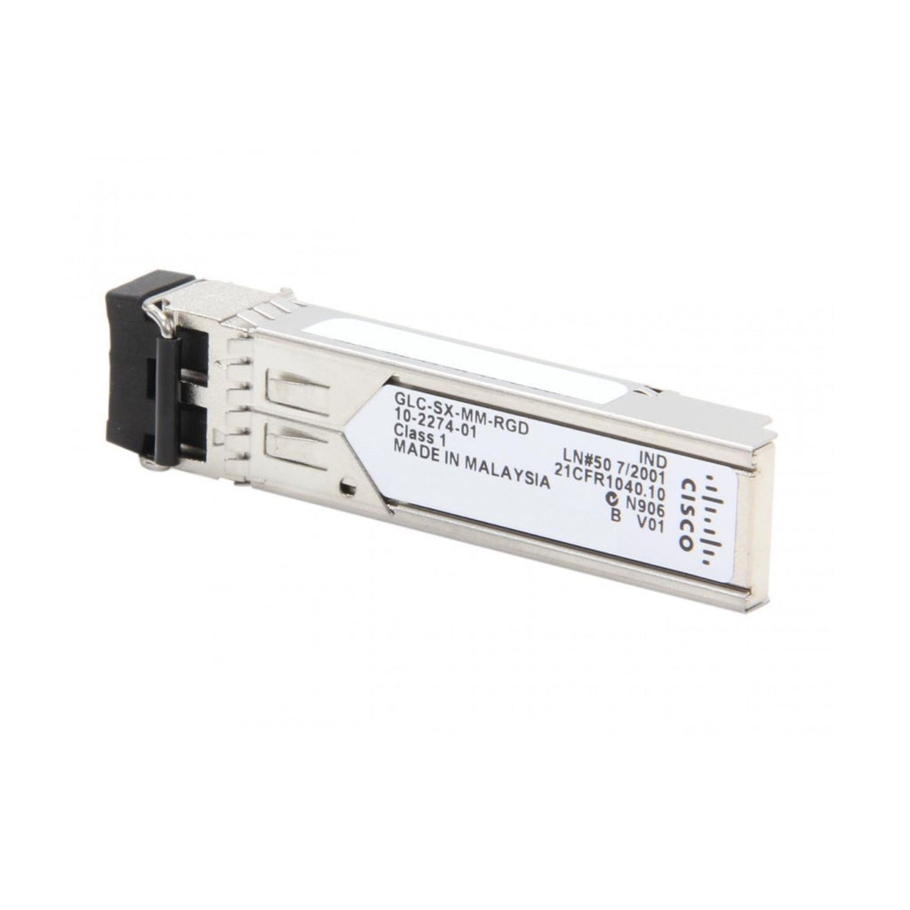 Transceptor SFP Cisco 1000 Mbps multi-modo reforzado SFP - GLC-SX-MM-RGD= (Kit de 2 unidades)