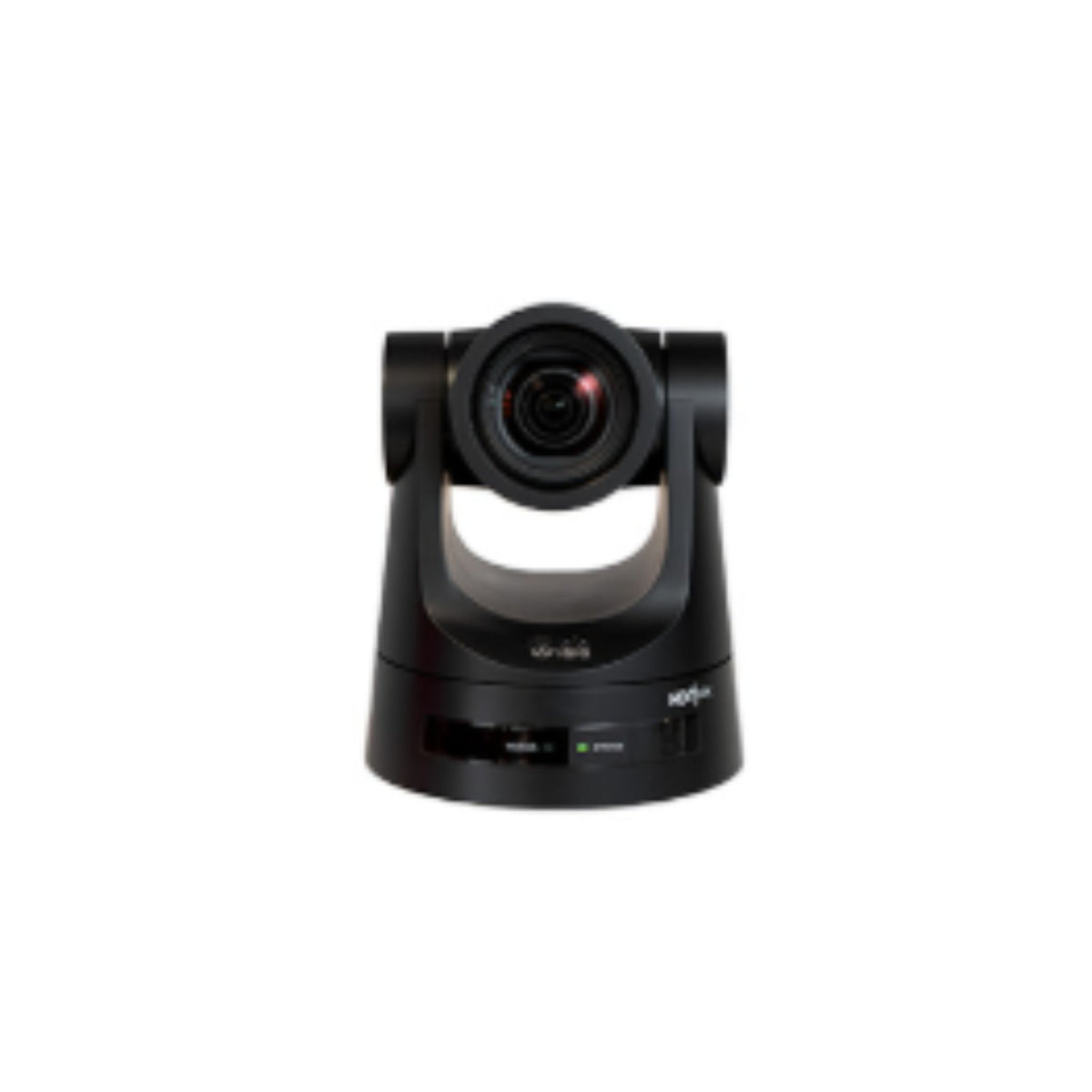 Front view of LAIA Broadcaster BRC-112B professional camera with 12x optical zoom and AI