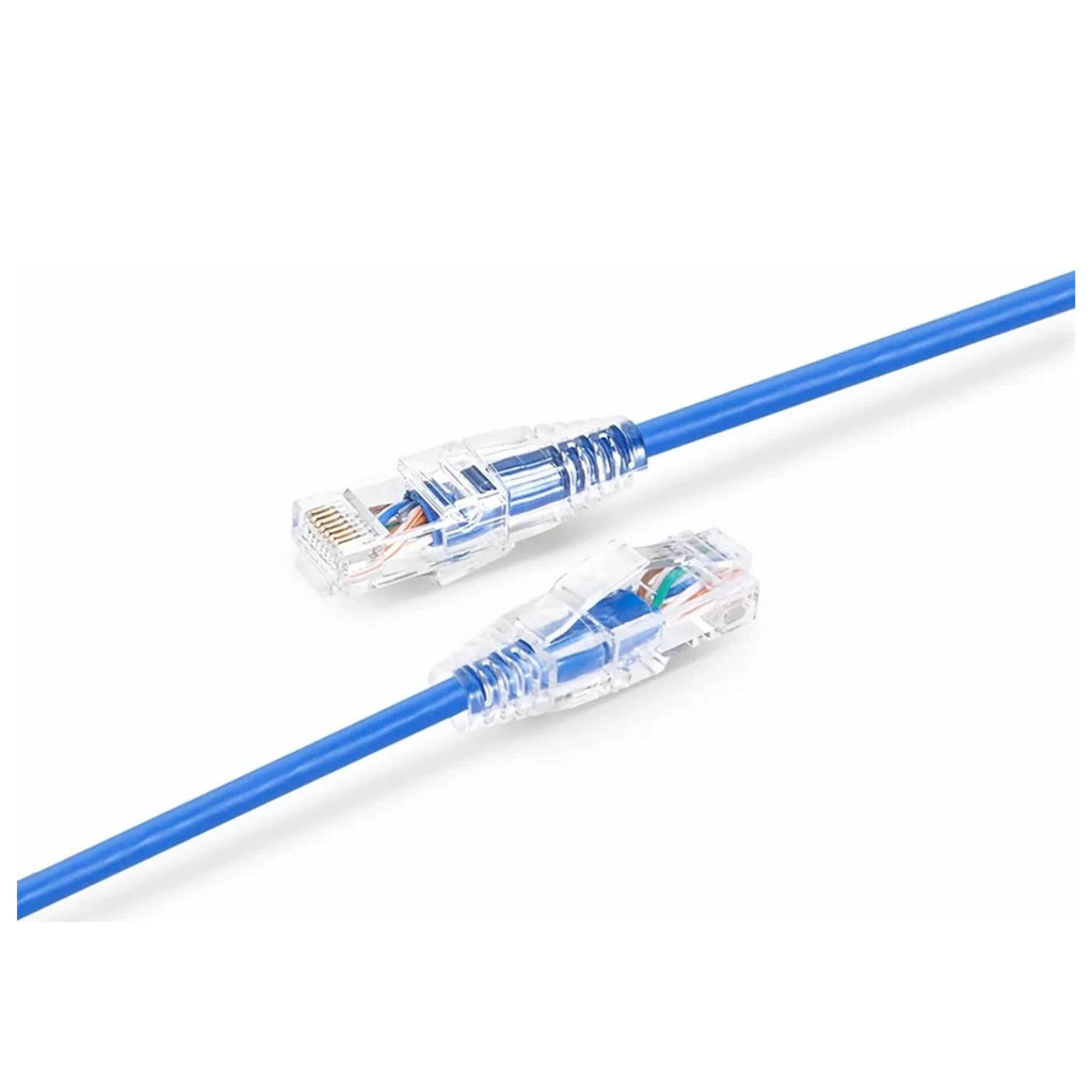 Category 6 Performance 28 AWG blue UTP patch cord, 0.2 m