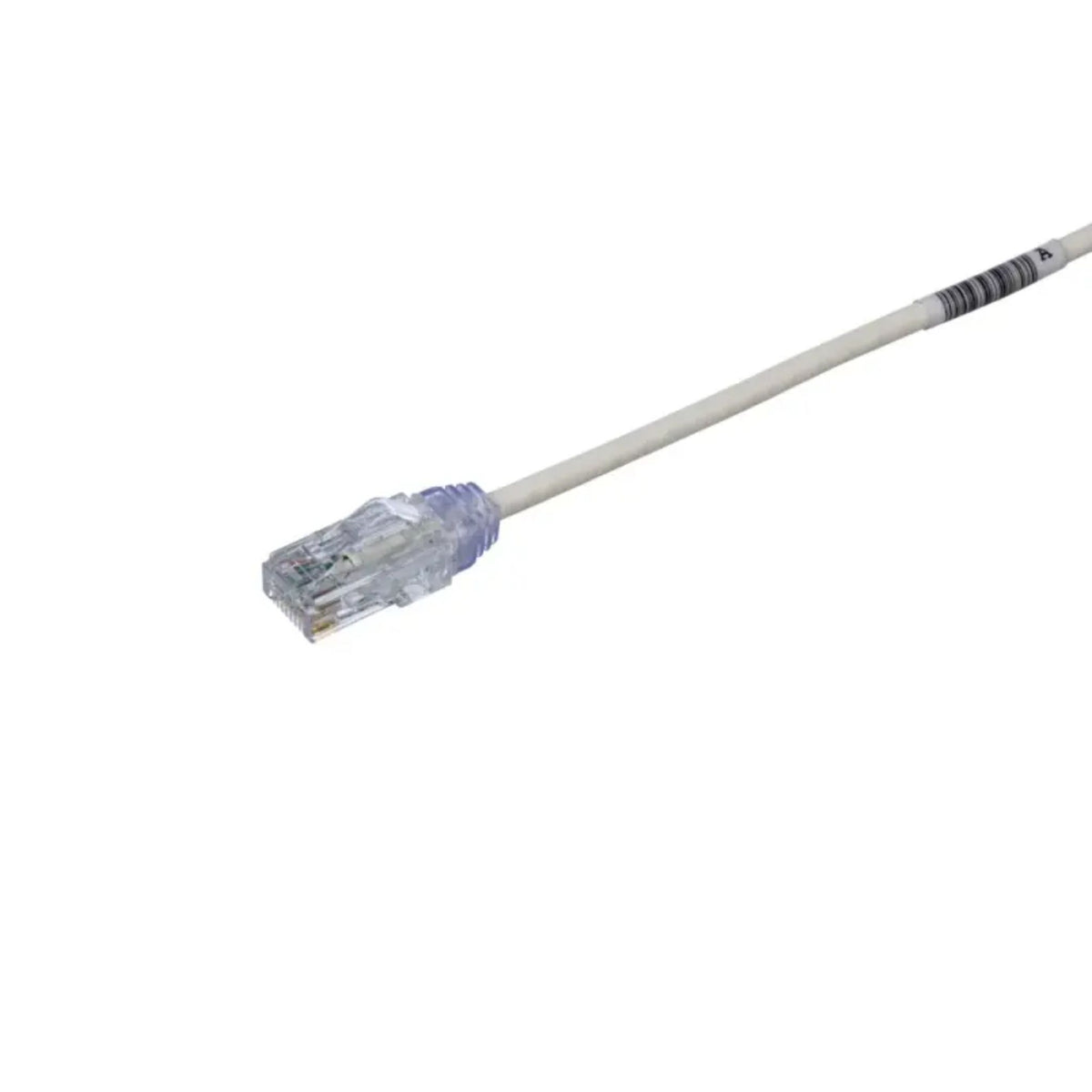 Category 6 Performance 28 AWG white UTP patch cord, 0.2 m