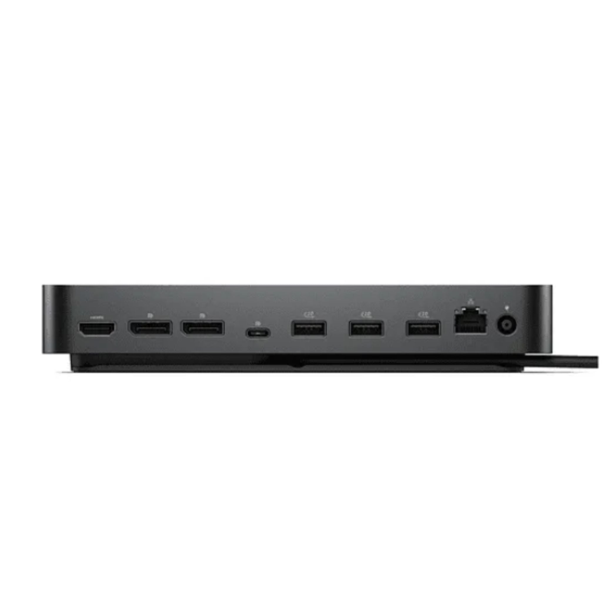 Estación de acoplamiento Dell WD25 con puertos HDMI, DisplayPort, USB y Ethernet vista trasera