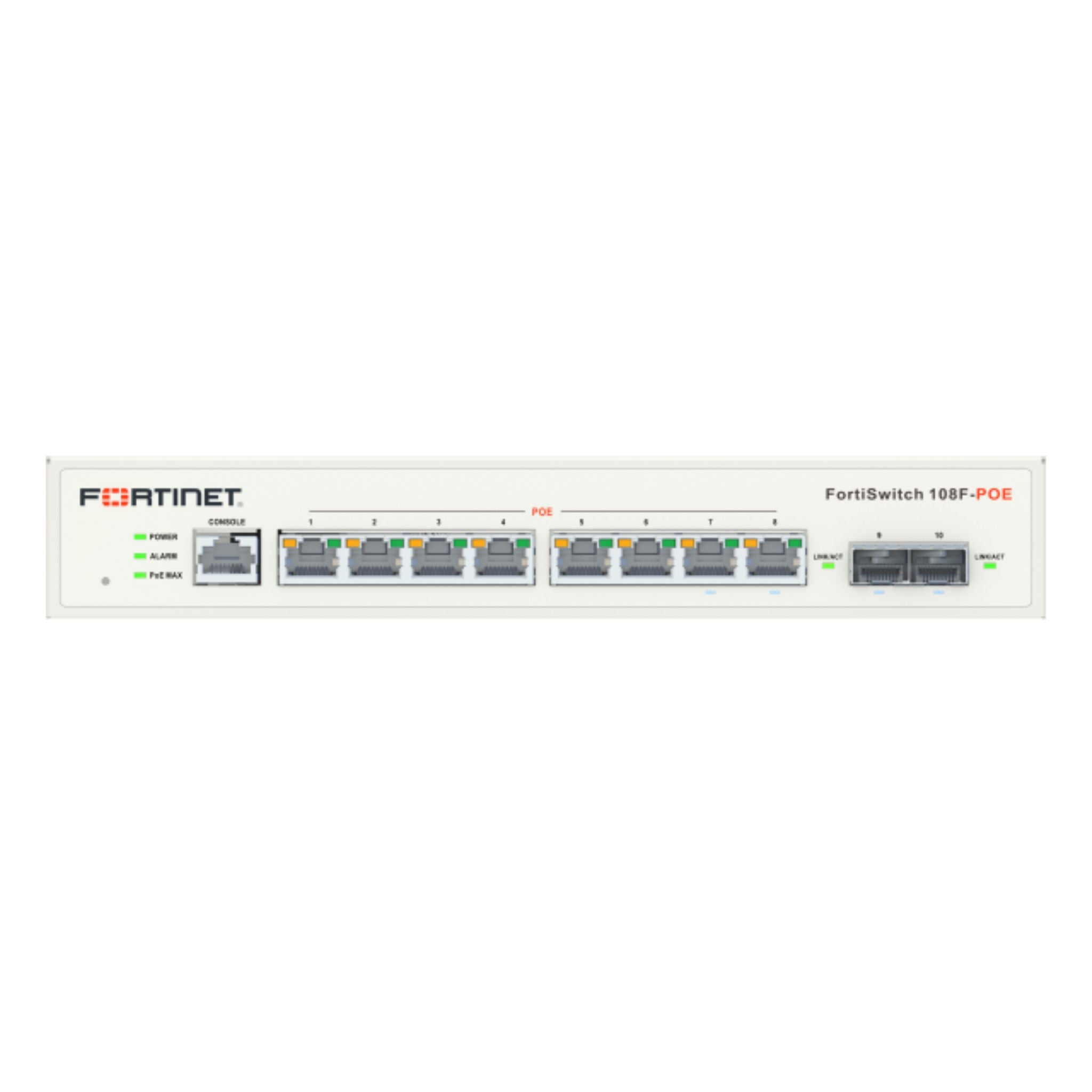 FortiSwitch 108F-FPOE L2+ 8xGE PoE Fortinet - FS-108F-FPOE