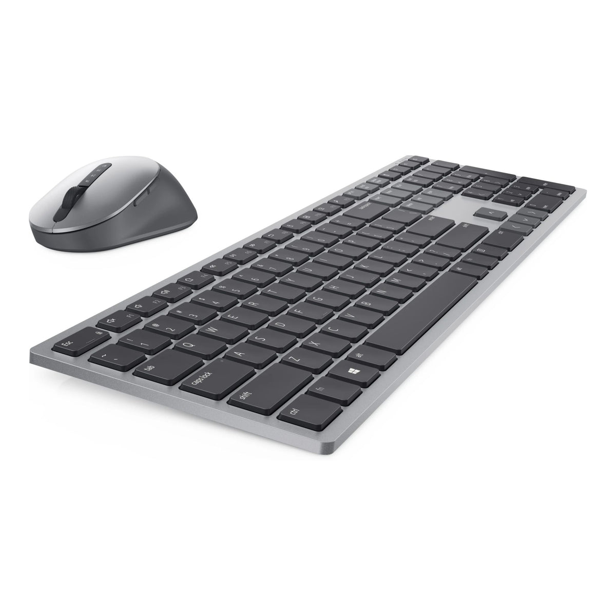 Dell Premier KM7321W Spanish wireless keyboard and mouse kit, left side view