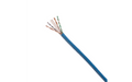Cable Ethernet UTP azul con cuatro pares trenzados de cobre para red de datos