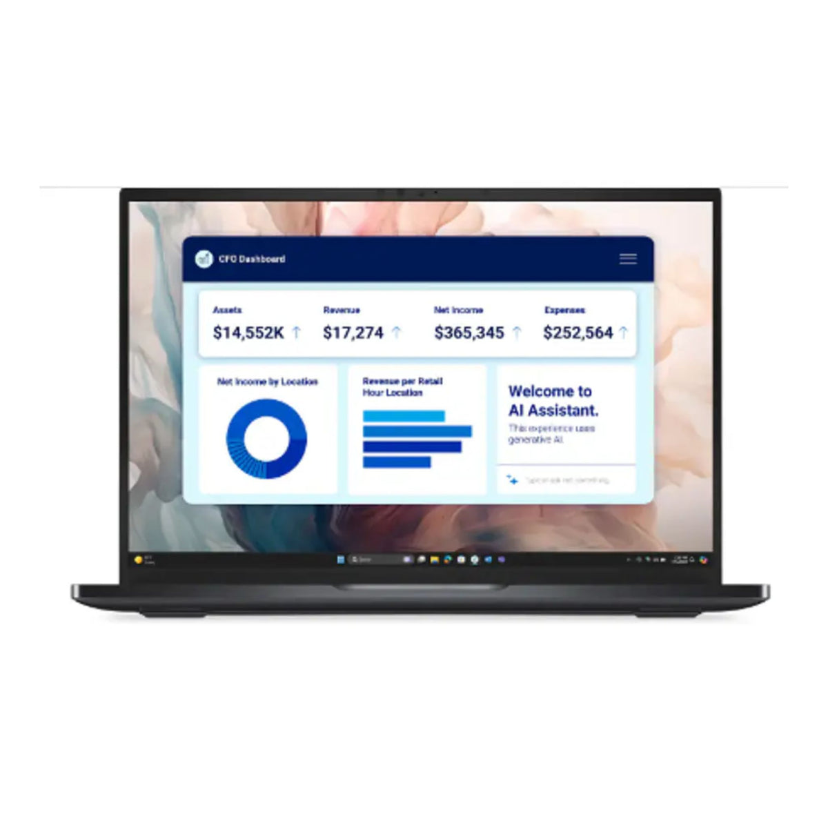 Dell Pro 14 laptop, front view
