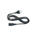 Cable de alimentación negro con enchufe NEMA y conector IEC C13 para computadoras y equipos electrónicos