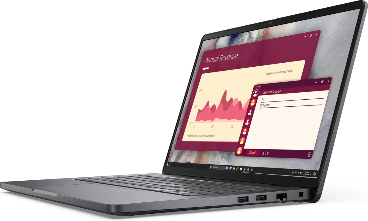 Dell Pro 14 laptop, side view