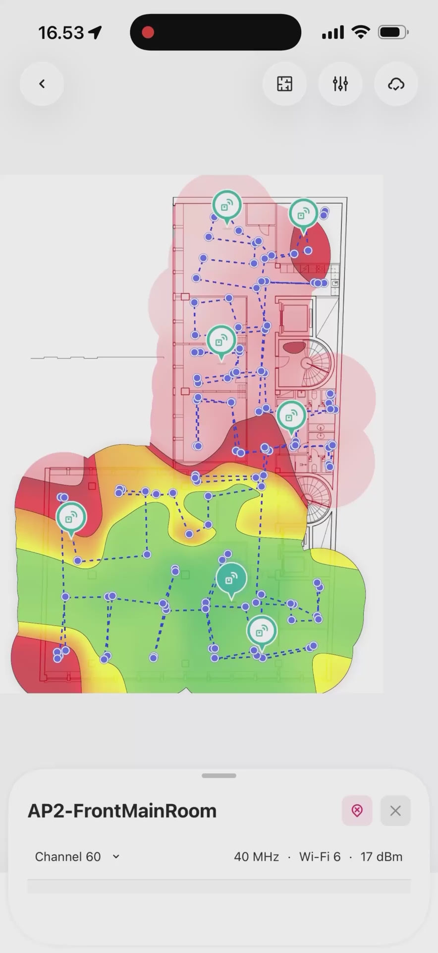 Onsite iOS, iPadOS, and macOS app subscription for surveying and troubleshooting.